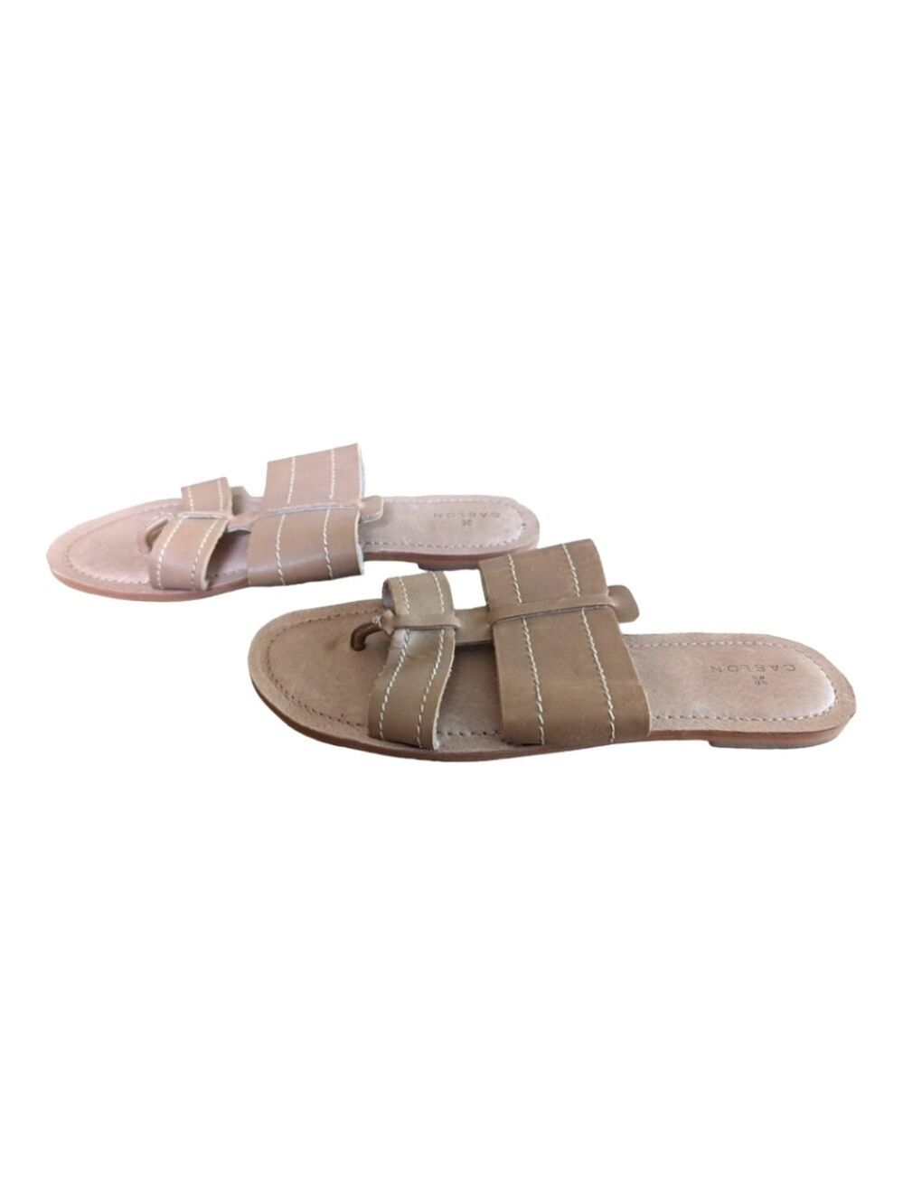 NEW Caslon leather thong slides size 10.5 M